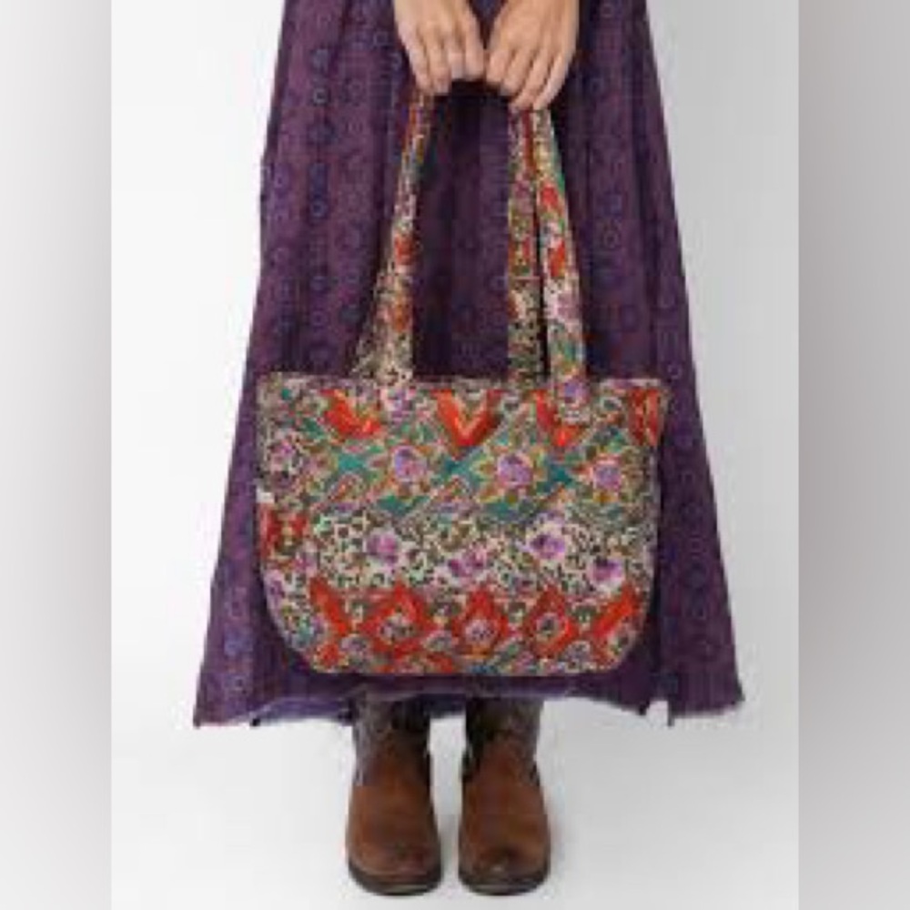 Colorful Patterned Shoulder Bag - Picture 2 of 9